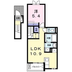 北巽駅 徒歩5分 2階の物件間取画像